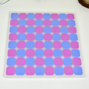 Pastel Pink/Blue Acrylic Chess Set Unique Home Decor Family Boardgames Designer Board Games Luxury Chess Set Premium Modern Chess image 4