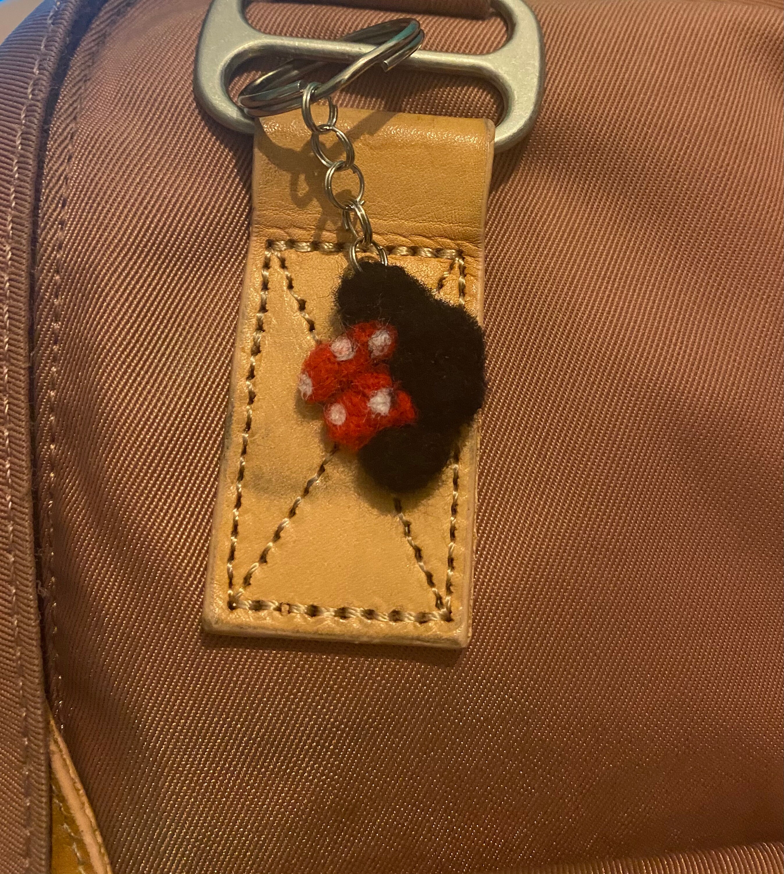 Minnie Mouse Keyring Etsy