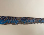 Hand Lettered Vintage saw