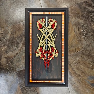 Celtic painting- Celtic knot painting- Irish art- Scottish art- Celtic wall art- Dragon art