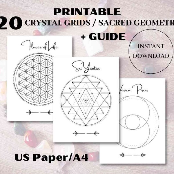 Frame Crystal Grid Template - Etsy
