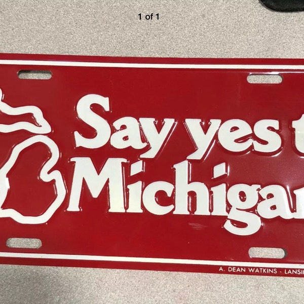 Personalized License Plate Michigan Etsy