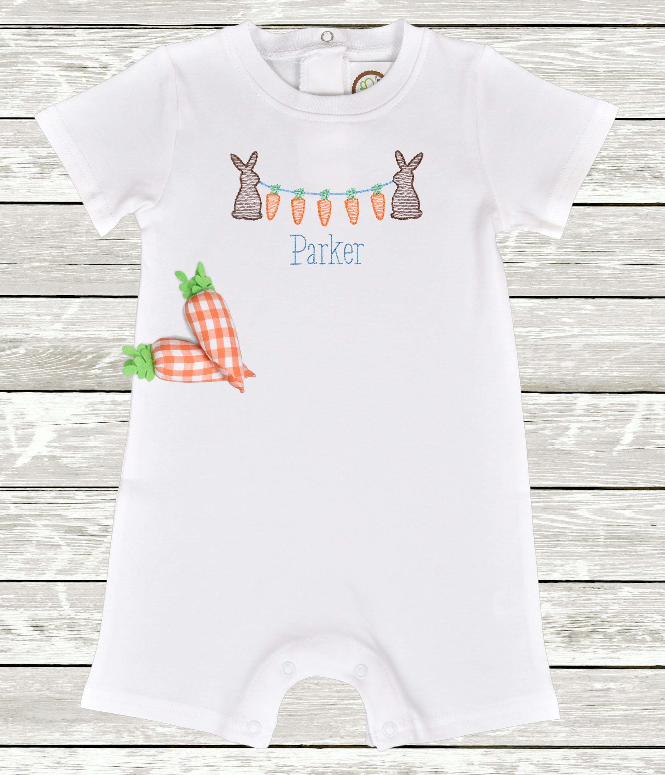 Monogrammed Easter Romper Personalized Easter Romper Boys Etsy