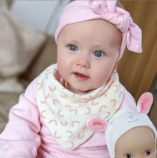 Muslin Baby Bib Muslin Bandana Bib Double Gauze Dribble Etsy UK