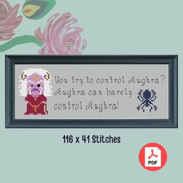 PDF Counted Cross Stitch Pattern | The Dark Crystal  | Aughra |  Age of Resistance