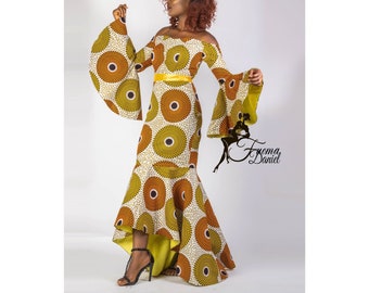 African clothing / African prom dress / African clothing for women / African wedding dress /Ankara dress / African occasion dress