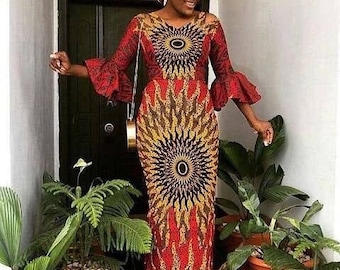 African wedding dress for women/Ankara party dress/African Traditional dress/Ankara Clothing for women/african clothing for women/Ankara