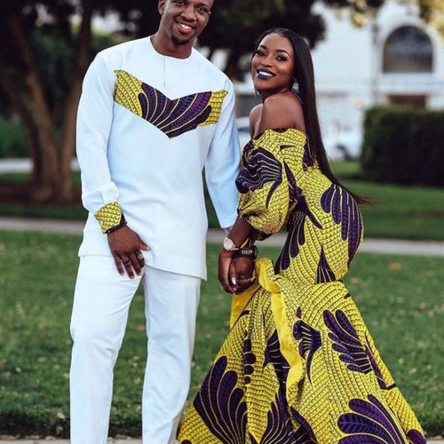 traditional couple matching outfits