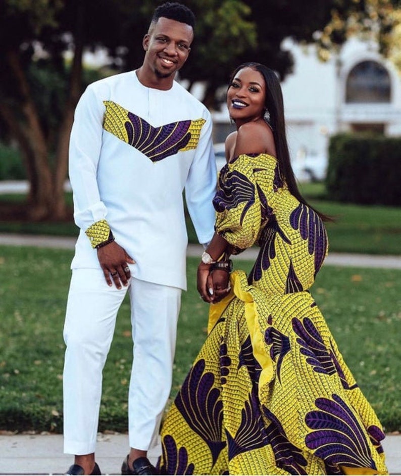 African Couples Outfit African Couple Cloths African Couple Etsy african couples outfit african couple cloths african couple wedding african couple set african couple matching outfits african family set