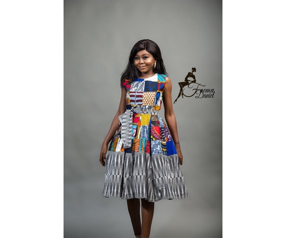 ankara patchwork dresses