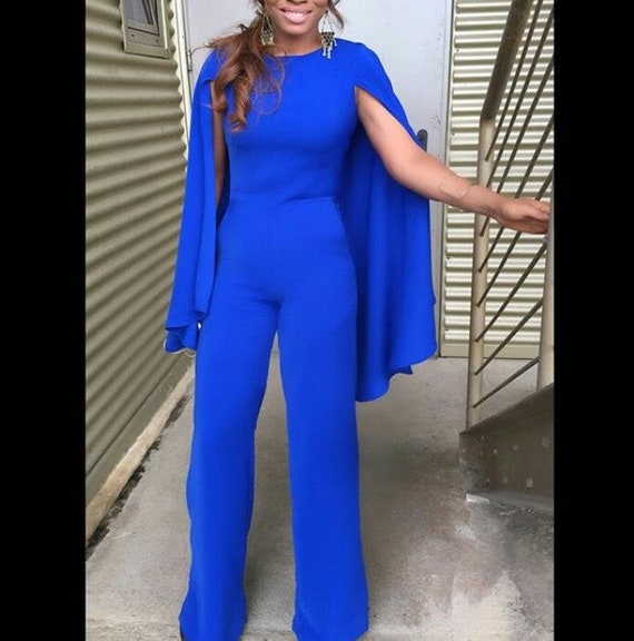 gewoontjes Blij Geboorte geven Blauwe bruiloft jumpsuit met cape mouwen Afrikaanse jumpsuit - Etsy België gewoontjes Blij Geboorte geven Blauwe bruiloft jumpsuit met cape mouwen Afrikaanse jumpsuit - Etsy België