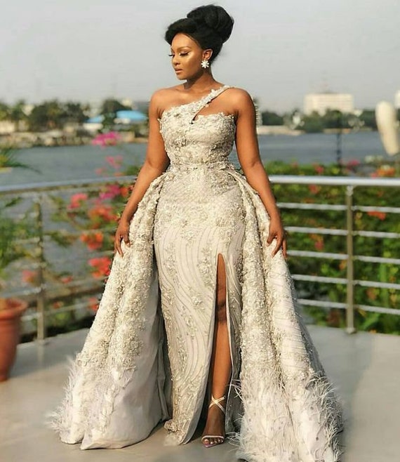 lace african wedding dresses