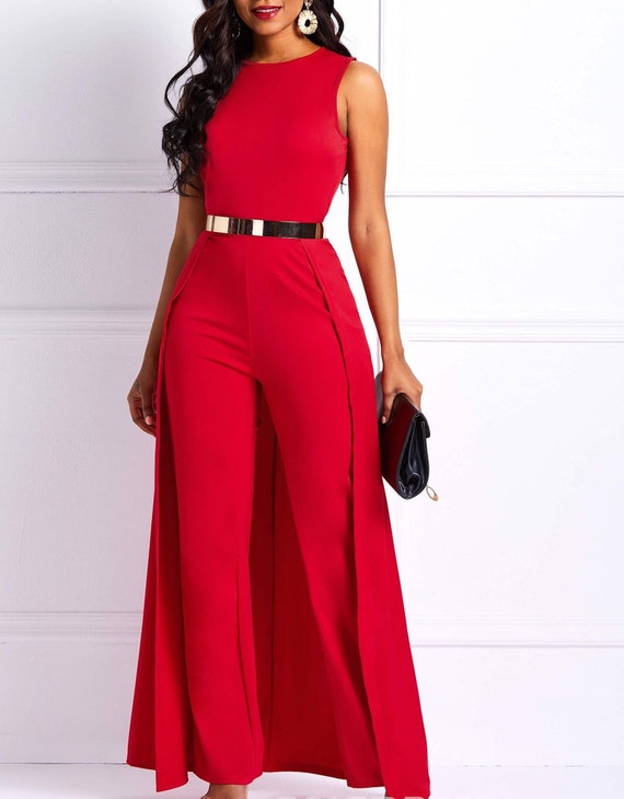 formal cape jumpsuit