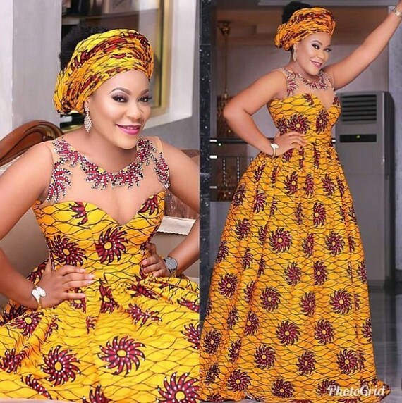 Etsy ankara dresses cheap