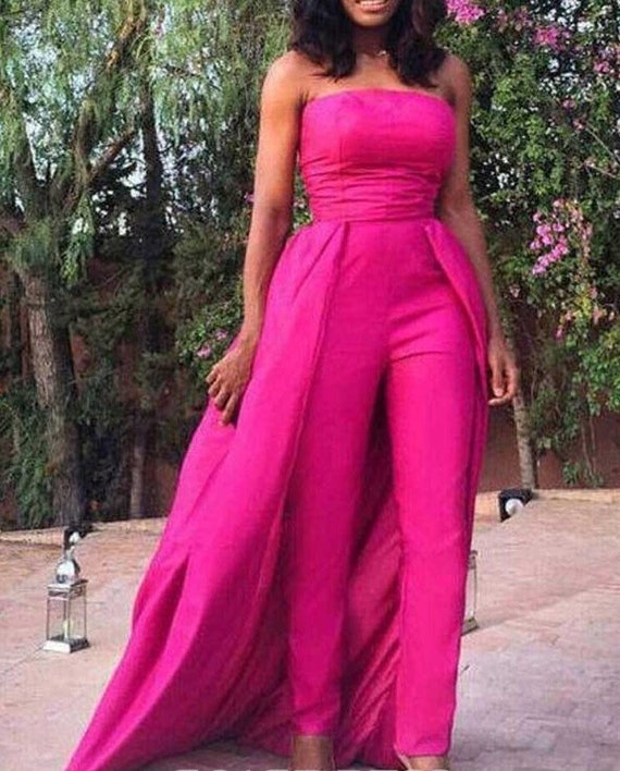 red white and black jumpsuit