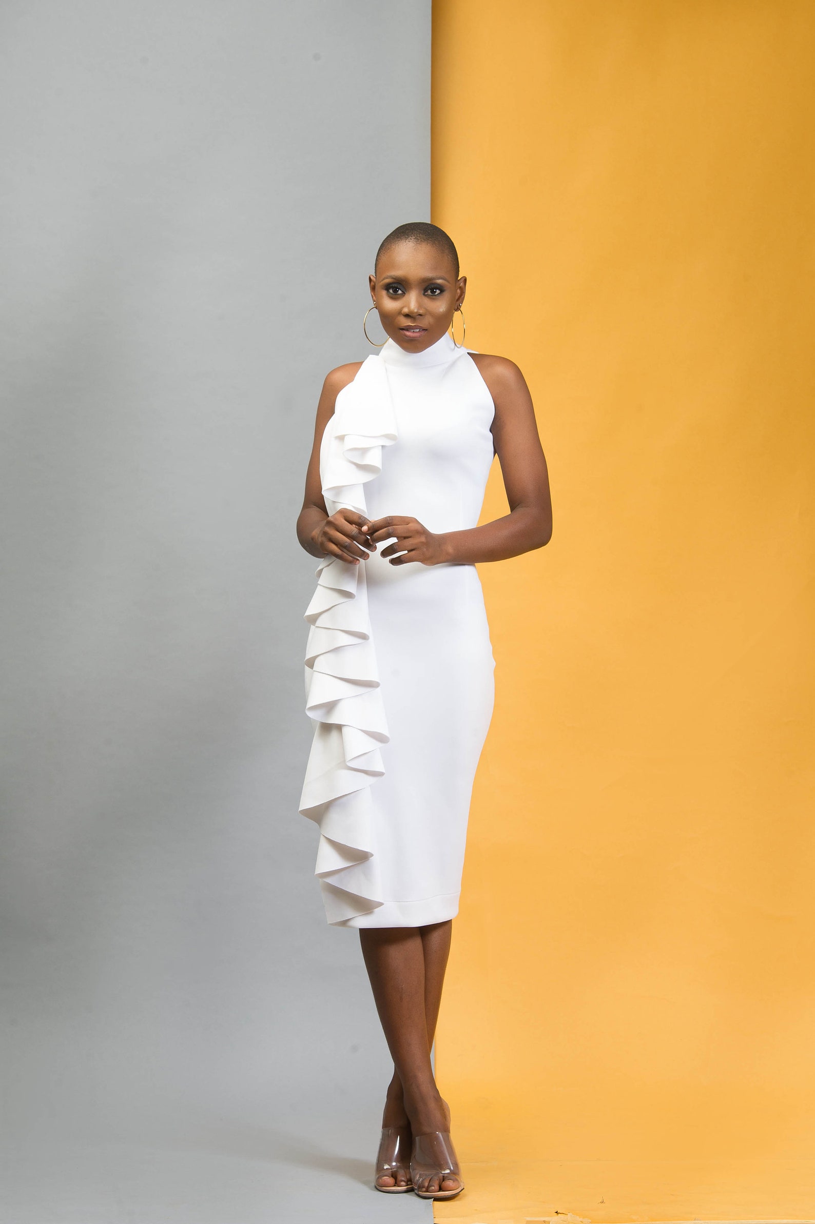 Ivory scuba dress / Ivory wedding dress / Bridal shower dress Etsy