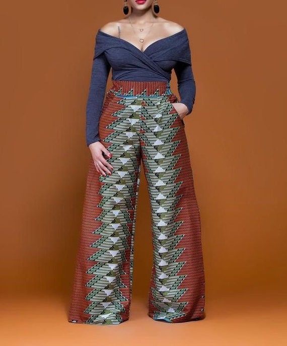 african print trousers for ladies