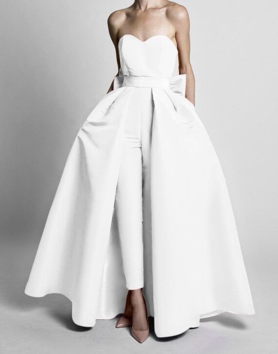 cape wedding jumpsuit