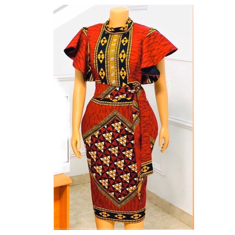 African dress / African print dress / African clothing for women / Ankara dresses / African prom dress / African wedding dress / Kitenge image 1