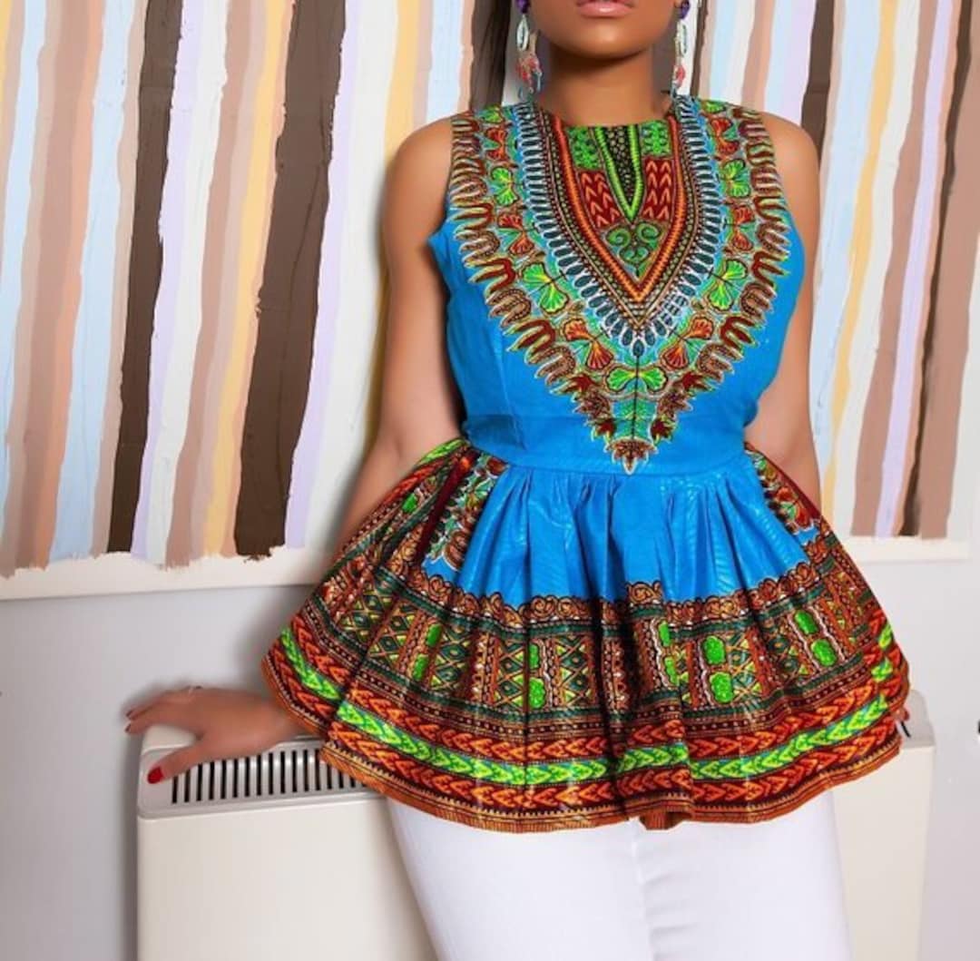 Afrikaanse blouse Zomer top Dashiki top voor vrouwen Afrikaanse kleding Afrikaanse blouses voor vrouwen Afrikaanse kleding voor vrouwen Afrikaanse dashiki Etsy Nederland