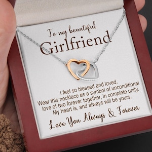 Girlfriend Gifts, Gift for Girlfriend, Anniversary Gift, Girlfriend Necklace, Heart Necklace, Meaningful Gift, Gift For Her, Birthday Gift