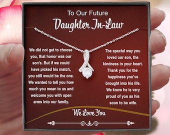 Future Daughter In Law Gift, Alluring Necklace, Welcoming Daughter In Law Into Family, Wedding Gift, Personalized Gift For Bonus Daughter