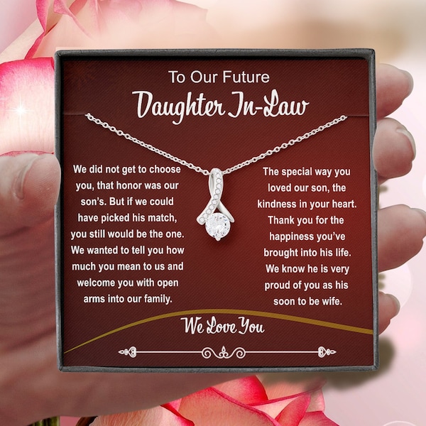 Future Daughter In Law Gift, Alluring Necklace, Welcoming Daughter In Law Into Family, Wedding Gift, Personalized Gift For Bonus Daughter