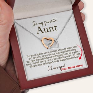 HULALA Collana per zia e nipote per zia zia regalo di compleanno di Natale collane a cuore abbinate gioielli non importa dove siamo, Misura unica, Metallo, Nessuna pietra preziosa