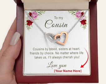 Bracciale Regolabile Per Cugina Con Messaggio Inciso, Acciaio Inossidabile, Catena Serpente 17+5 Cm, Regalo Compleanno Natale - 2
