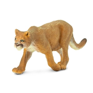 MOUNTAIN LION Large Figure For Crafts Figurines Art Craft Ideas Plastic Animal Collectible Educational Realistic Miniature Models Woodland
