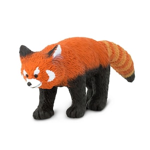 RED PANDA Figurine Figures Large Miniature Figurines Plastic Animal Figure For Crafts Collectible Realistic Model Safari LTD Fairy Garden image 1