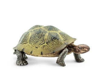 DESERT TORTOISE Animal Figurines Figures Large Miniature Animals Plastic Realistic Model Diorama Terrarium For Kids Crafts Cake Toppers