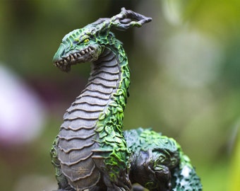 JUNGLE DRAGON Figurine Large Miniature Safari Ltd Figures Figurines Plastic Collectible Toy Fantasy Folklore Creature Statue DnD Gaming