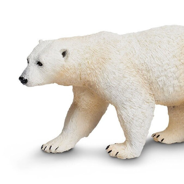 POLAR BEAR Figurines Figures Large Miniature Figurines Plastic Animal Figure For Crafts Realistic Model Safari LTD Diorama Toys Educational