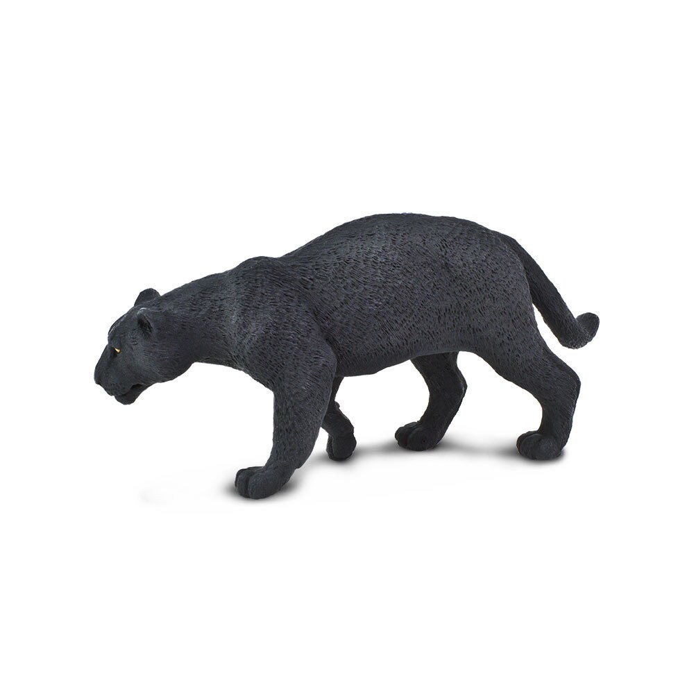 BLACK JAGUAR Animal Figure Figurine Large Miniature Figurines | Etsy