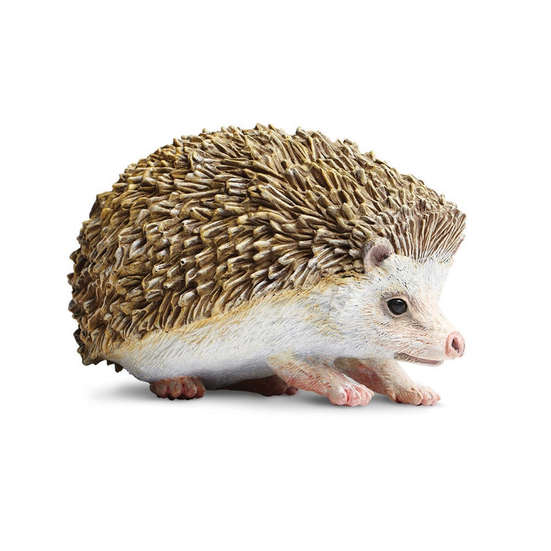 HEDGEHOG Figurine Figures Large Miniature Figurines Plastic Etsy