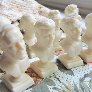 MINIATURE USA PRESIDENT Bust Figurine Figure Fairy Garden Dollhouse Diorama Terrarium Accessory Small Mini Lincoln Kennedy Roosevelt History