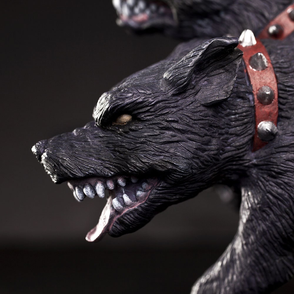 CERBERUS FIGURINE Large Miniature Safari LTD Figures Figurines Plastic ...
