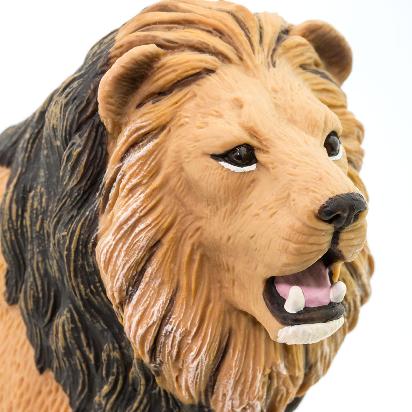LION Figurine Figures Large Miniature Figurines Plastic Animal Etsy
