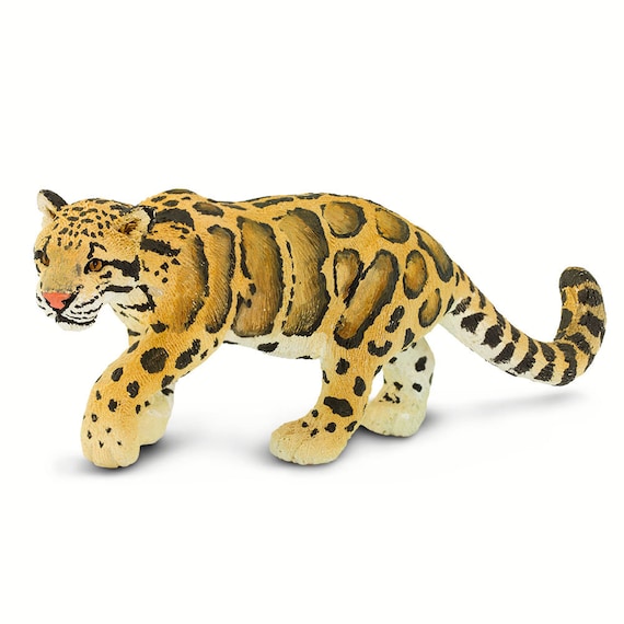 Clouded Leopard Figurine: Safari Ltd, Miniature Plastic Animal