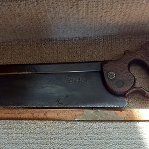 Sällsynt antik 14" mässings-tappsåg - Fisher of Cheltenham