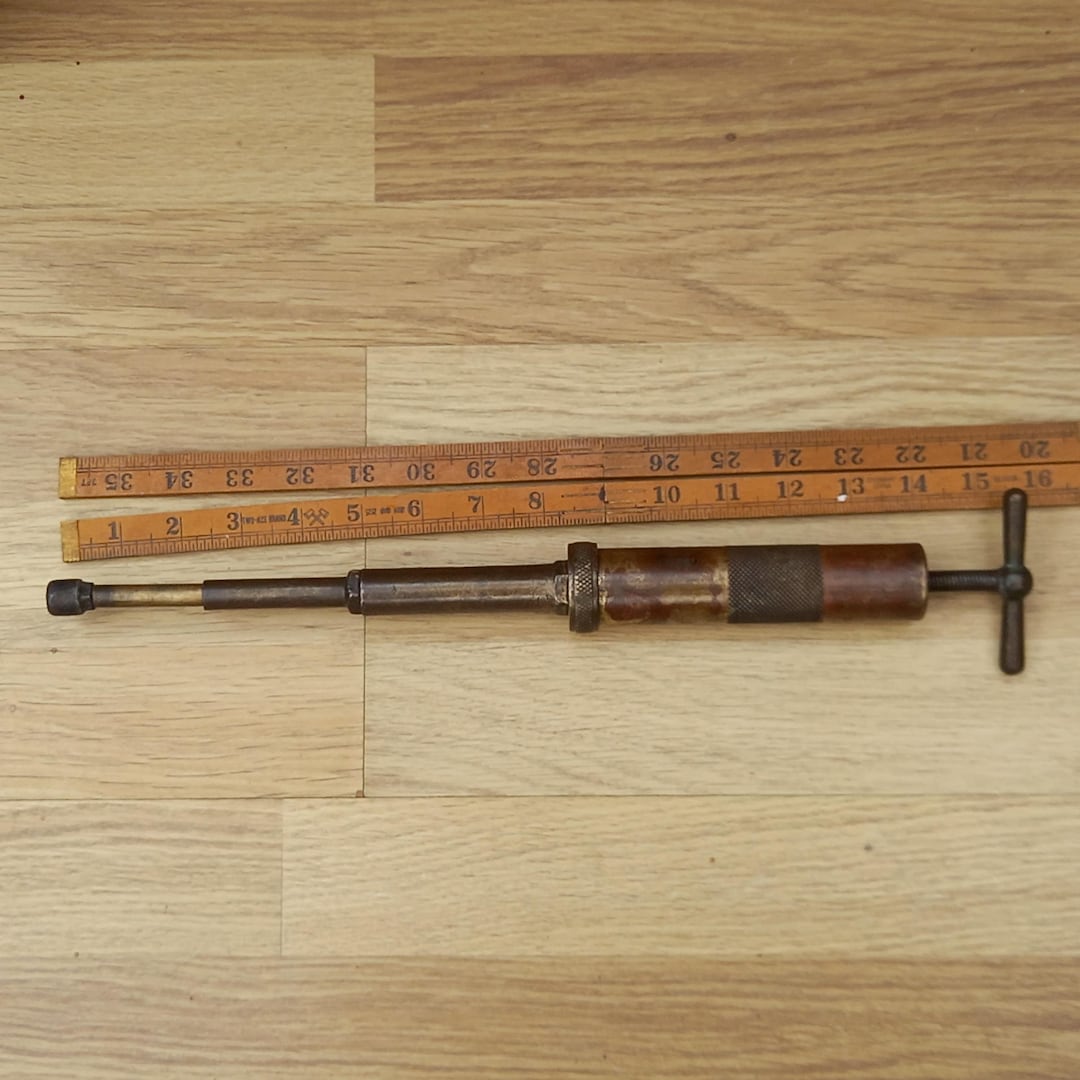 Antique ENOTS Autoram Grease Gun, 1928 Enots Autoram Grease Gun Brass ...