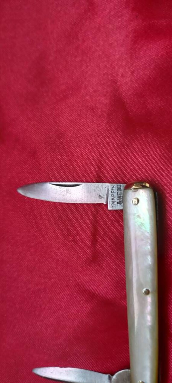 Mappin and Webb Vintage Pocket Knife: Mother of Pearl Scales, 2