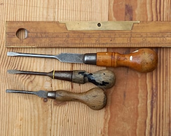 Vintage Screwdriver Set: Marples & Sons, Stanley, Sheffield Steel