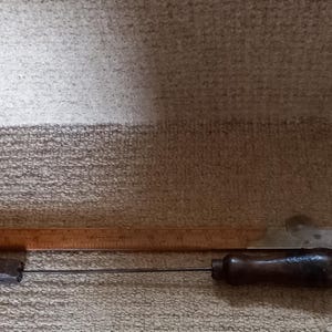 Antique vintage soldering iron looks like Wm Marples and stamped 14&quot; long