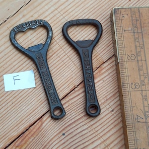 Vintage bottle openers in great used condition ready to join a collection or go to work on your home bar or add to your key ring give asGift