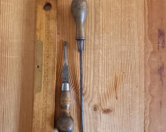 Ancien Outil à Main Vintage WM MARPLES & SONS Sheffield – Biseau Coulissant (Irlande)