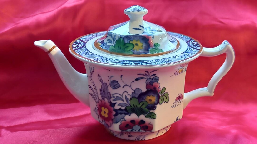 Vintage Booths China Tea Pot Made in England Netherlands Perfect