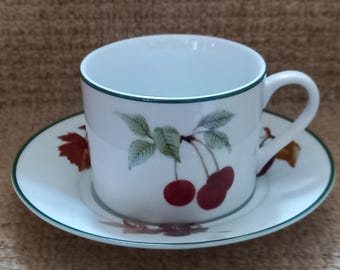 Vintage Royal Worcester evesham vale cup and saucer in fabulous condition looks unused