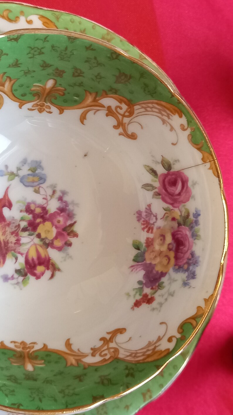 Paragon Rockingham Blue Vintage Paragon Trio: Rockingham English Country Garden Tea Set - Etsy
